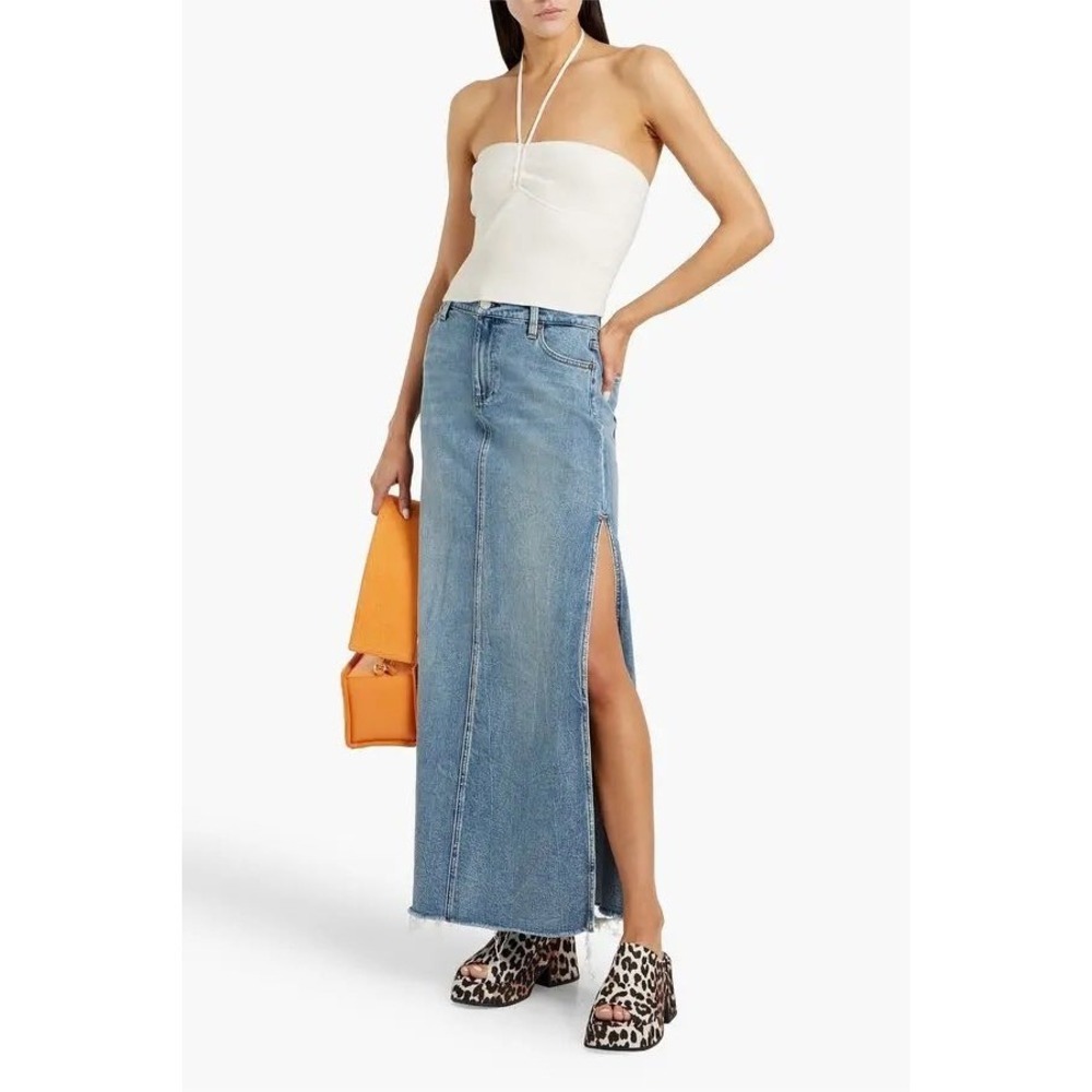 NWT Alice + Olivia Linnie Ribbed-Knit Halter / Sizes L& XL / In Stores for $275!